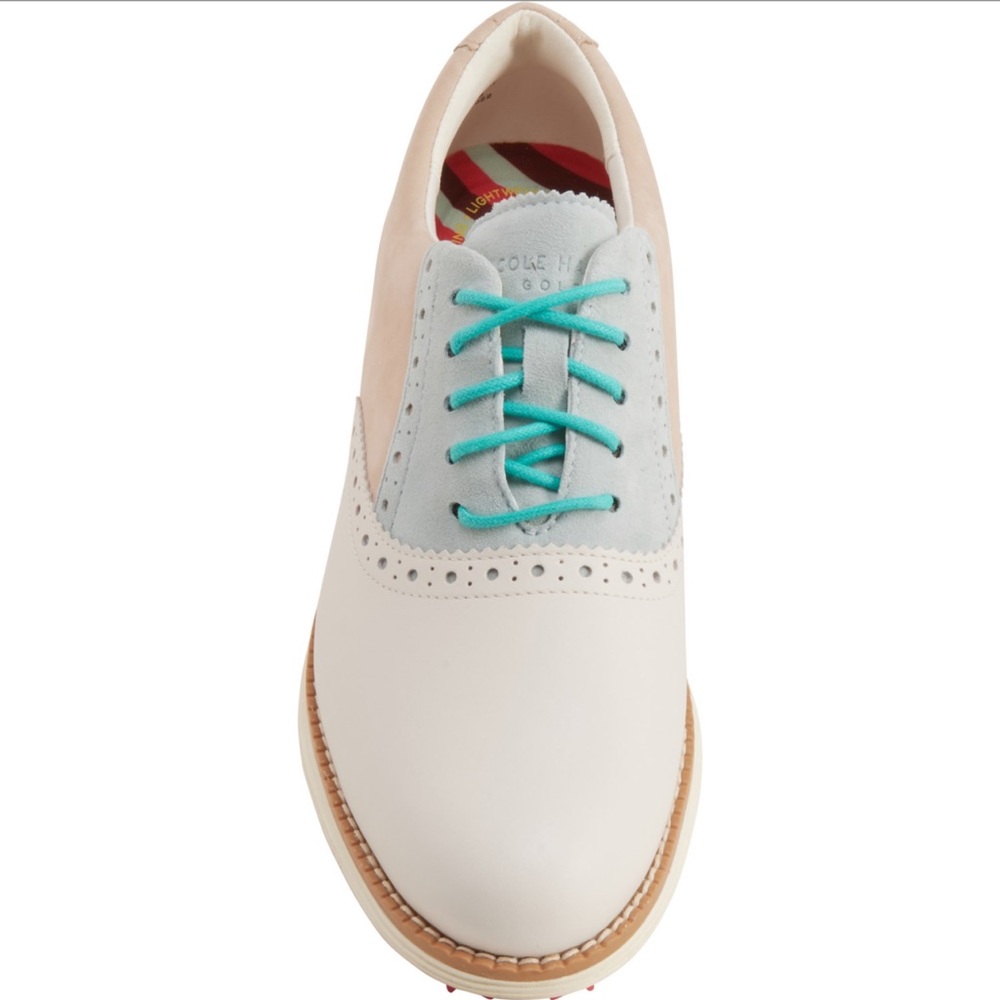 COLE HAAN
Leather Original Grand Shortwing Oxford Golf Shoes - Picture 8 of 8